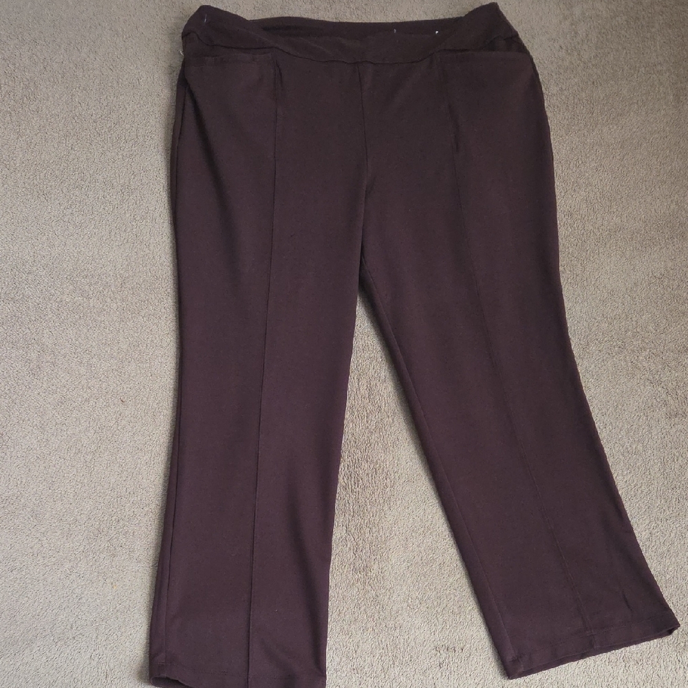 Cato Women's Chocolate Straight Leg Pants